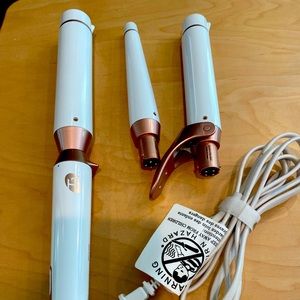 T3 Whirl Trio Interchangeable Styling Wand Set Tapered 1” 1.5”